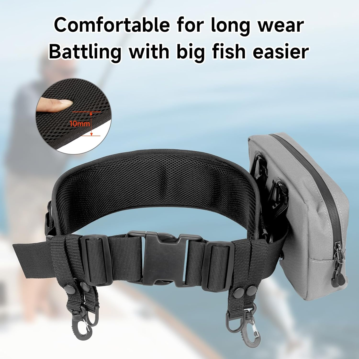 SANLIKE Fishing Belt Rod Holde - Fishing Equipment Bag 评论和价格