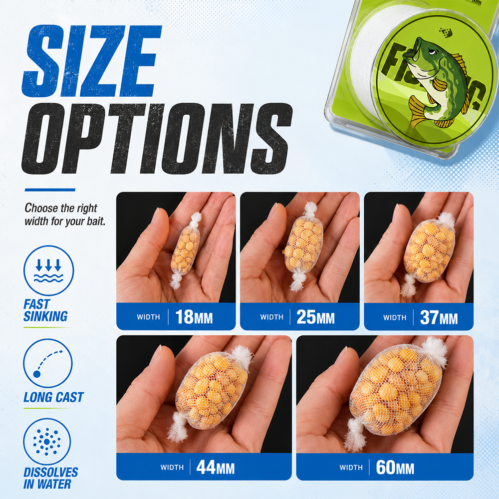 ZUKIBO NEW PVA Bait Feeder Bag - Fishing Equipment Bag 评论和价格