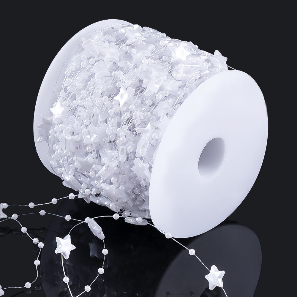 10Meters White Color Star Bead - Fishing Line 评论和价格