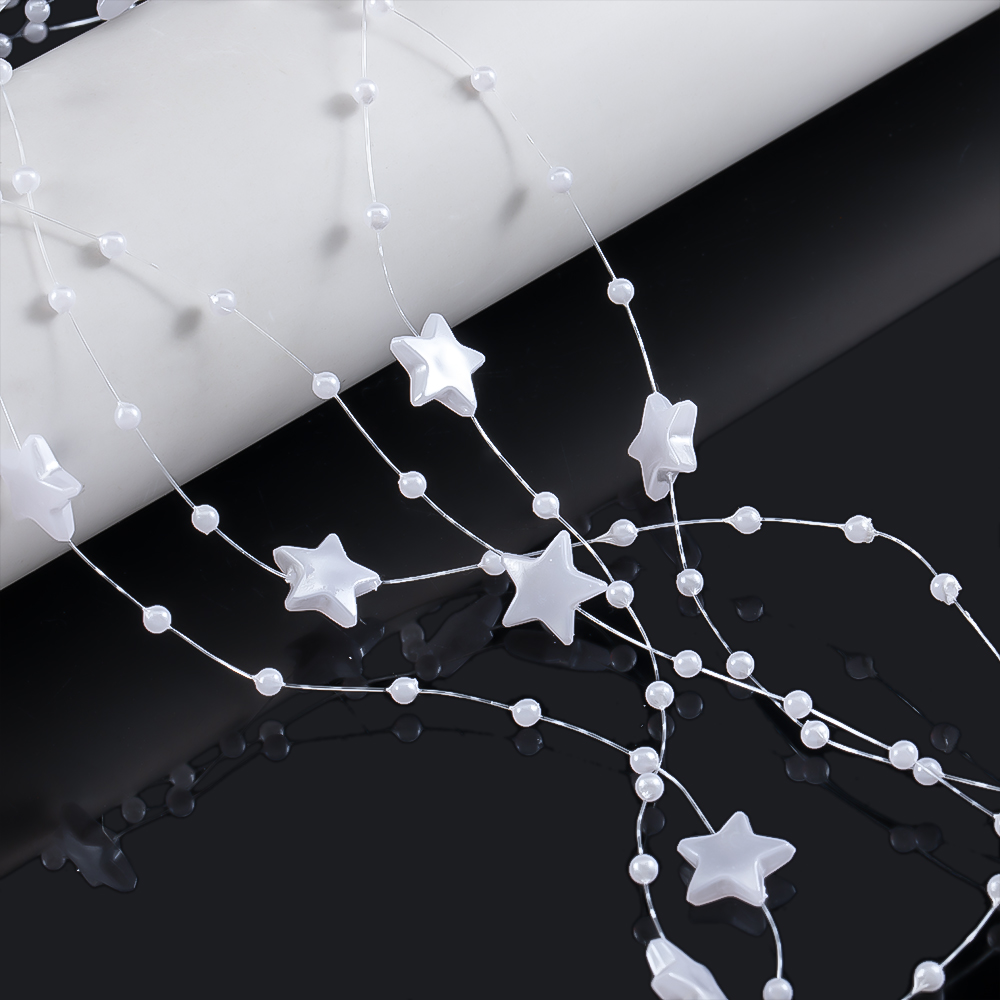 10Meters White Color Star Bead - Fishing Line 评论和价格