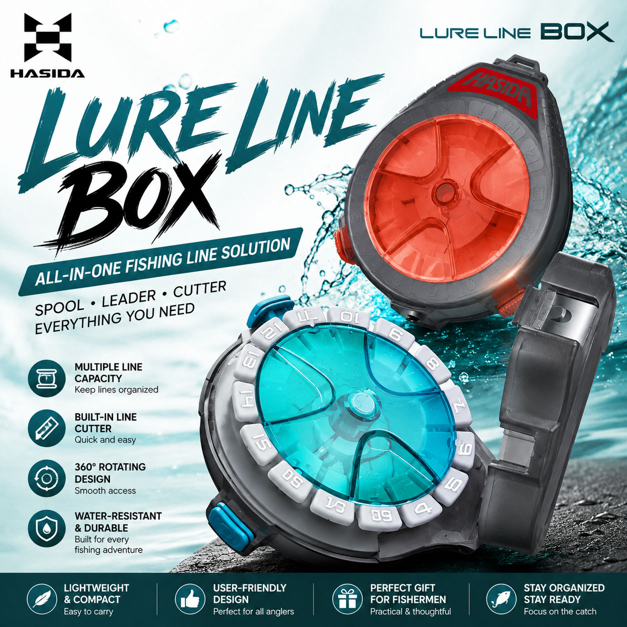 HASIDA Sub Line Box Fishing Ta - Spinning Reel 评论和价格