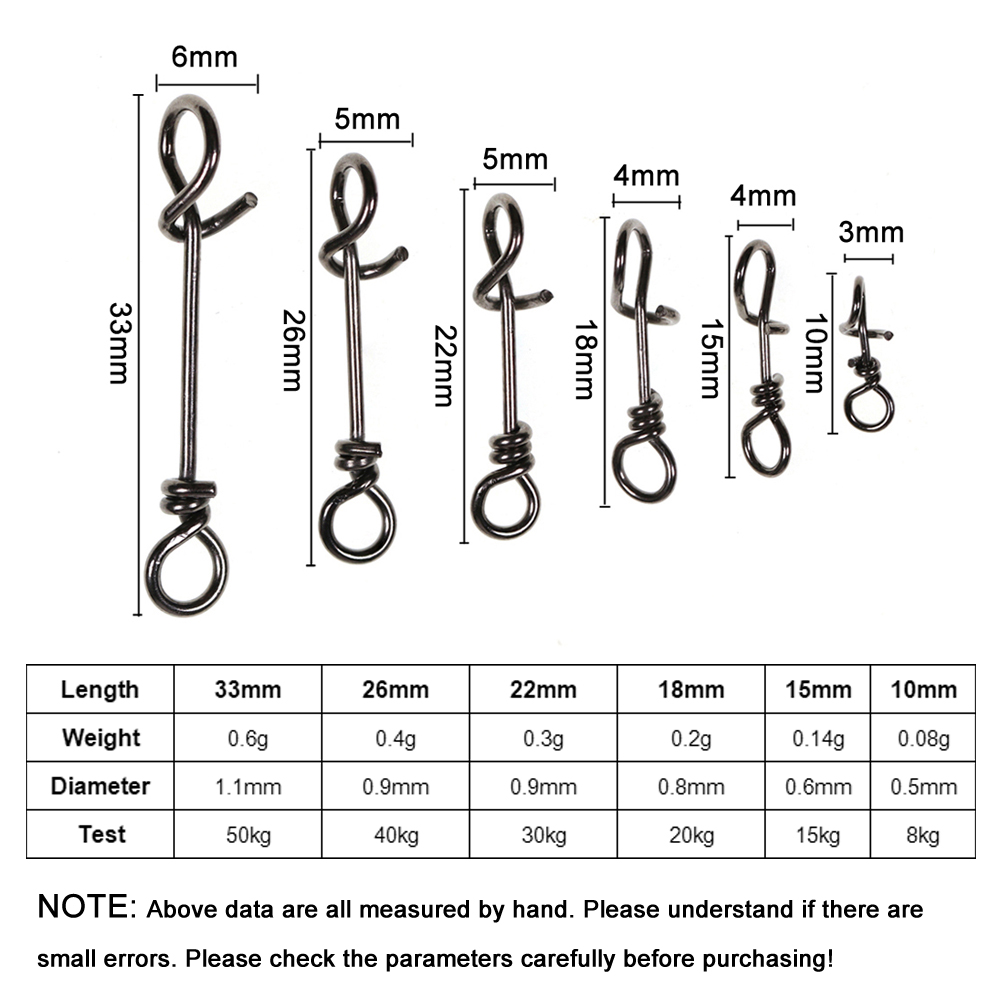 Bimoo 50pcs Stainless Steel Qu - Fishing Equipment Cheap 评论和价格