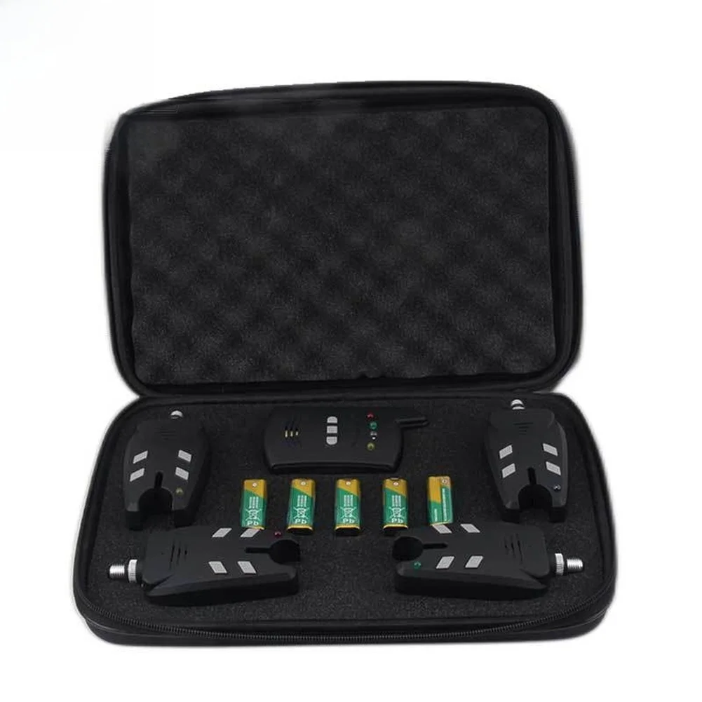 Fishing Alarm Set Box 1+4 With - Fishing Equipment Bag 评论和价格