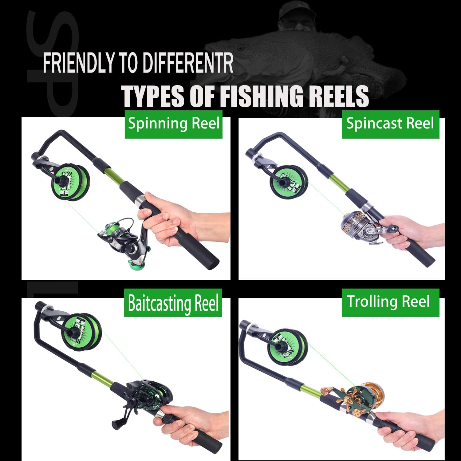 Fishing Line Spooler, Adjustab - Spinning Reel 评论和价格