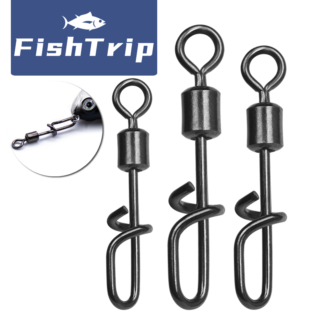 FishTrip Fishing Swivel Snap T - Fishing Equipment Cheap 评论和价格